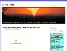 Tablet Screenshot of 10topcities.com